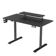 Ultradesk HIGHLANDER BLACK računalniška miza, električno nastavljiva višina, 120X60 cm, 72-117 cm, črna