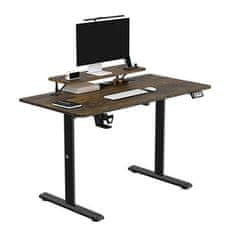 Ultradesk HIGHLANDER BROWN računalniška miza, električno nastavljiva višina, 120X60 cm, 72-117 cm, rjava