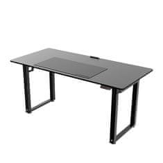 Ultradesk UPLIFT delovna miza, električno nastavljiva višina, 160X75 cm, 74-116 cm, z XXL podlogo za miško črna