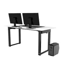 Ultradesk UPLIFT delovna miza, bela, električno nastavljiva višina, 160X75 cm, 74-116 cm, z XXL podlogo za miško