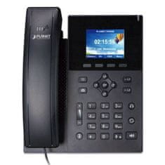 Planet VIP-1260PTVoIP telefon, HD zvok G.722/Opus, barvni LCD, samodejna rezervacija, dvojni GbE LAN, PoE, CZ meni