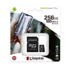 Kingston Canvas Select Plus microSD 256GB Class10 UHS-I adapter (SDCS2/256GB) spominska kartica