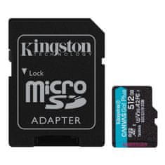 Kingston Canvas Go! Plus microSD 512GB Class10 UHS-I 3 adapter (SDCG3/512GB) spominska kartica