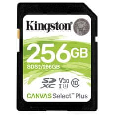 Kingston Canvas Select Plus SD 256GB Class 10 UHS-I (SDS2/256GB) spominska kartica