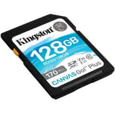 Kingston Canvas Go! Plus SD 128GB Class 10 UHS-I U3 V30 A2 (SDG3/128GB) spominska kartica