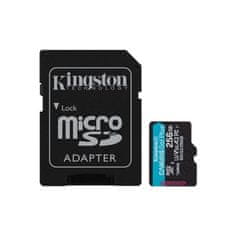 Kingston Canvas Go! Plus microSD 256GB UHS-I U3 adapter (SDCG3/256GB) spominska kartica