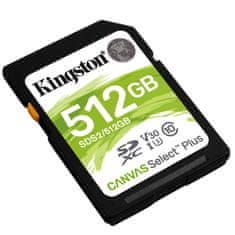 Kingston Canvas Select Plus SD 512GB Class 10 UHS-I (SDS2/512GB) spominska kartica