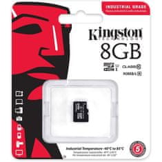 Kingston Industrial microSD 8GB UHS-I Speed Class10 adapter (SDCIT2/8GB) spominska kartica