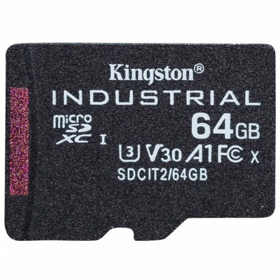 Kingston Industrial microSD (SDXC) 64GB Class 10 UHS-I U3 (SDCIT2/64GB) spominska kartica