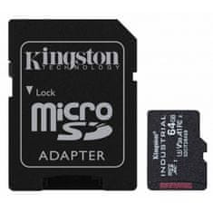 Kingston Industrial microSD (SDXC) 64GB Class 10 UHS-I U3 (SDCIT2/64GB) spominska kartica