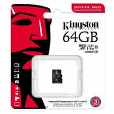 Kingston Industrial microSD (SDXC) 64GB Class 10 UHS-I U3 (SDCIT2/64GB) spominska kartica