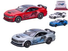 Ford Mustang Dark Horse Livery 12,5 cm 1:38 kovinski reverz - mešanica barv (rdeča, modra, bela, siva)