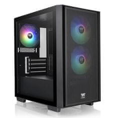 Thermaltake VERSA H16 TG ARGB microATX okno gaming črno ohišje