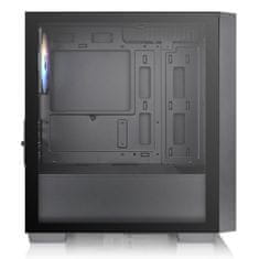 Thermaltake VERSA H16 TG ARGB microATX okno gaming črno ohišje