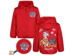 Paw Patrol Paw Patrol Rdeča jakna za dečka, vetrovka s kapuco, podložena s flisom 7-8 lat 122-128 cm