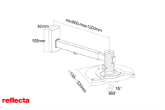 Reflecta projekcijski NOSILEC Short Throw 80-120cm Vesta 120RA 23171