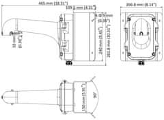 Hikvision držalo za kamero DS-1604ZJ-corner/ združljivo s 4-palčnimi PTZ kamerami