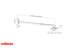 Reflecta projekcijski NOSILEC Short Throw 89-152cm Vesta 152 23172