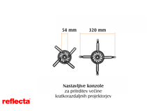 Reflecta projekcijski NOSILEC Short Throw 93-152cm Vesta 152S 23173