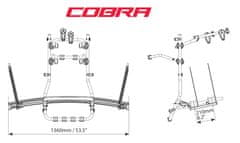 Menabo Cobra nosilec za prevoz koles na zadnjih vratih (000134300000)