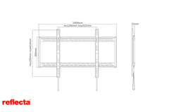 Reflecta TV NOSILEC za 60-100 col stensko-ploski PLANO Flat 100-9060 23091