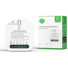 WOOX R7279 Smart WiFi vgradno 2-kanalno pametno stikalo