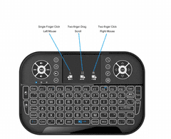 Smart Plus Bluetooth Mini Bežična Tastatura 2.4G sa Pozadinskim Osvetljenjem i USB Prijemnikom