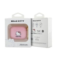 HELLO KITTY Hello Kitty Silikonski 3D Kitty Head - Ovitek za AirPods Pro (roza)