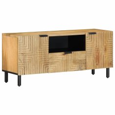 shumee vidaXL TV omarica rjava 105x33x46 cm masivni les Mango