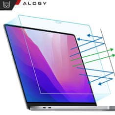 Noname Mat zaščitna folija za MacBook Pro 13, Air 13 M1 Alogy Screen Protect Film z Anti Blue filtrom