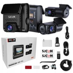 shumee Spredaj+Zadaj+Notranjost - SJCAM M60 Dashcam 4K Wi-Fi CAR DVR