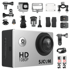 shumee SJCAM SJ4000 FULLHD ŠPORTNA KAMERA srebrna MENU PL ORG