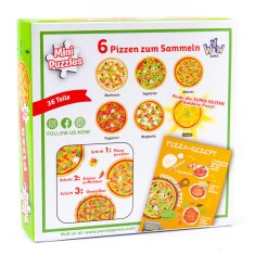 Alltoys Puzzle mini Pizza 6 različnih motivov 36 kosov