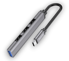 Infostyle Mini adapter s 4 vhodi in izhodom USB C