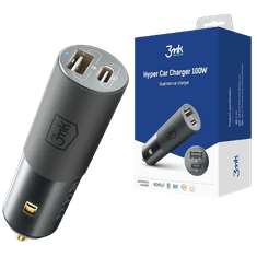 Infostyle Avto polnilnik 100W USB-A + USB-C