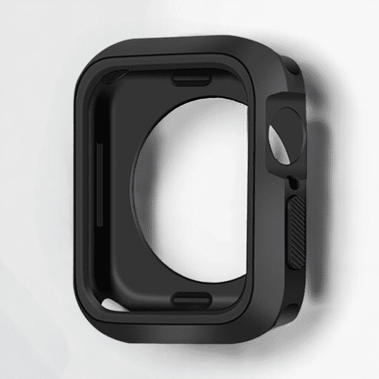 Infostyle Silikonski ovitek za Apple watch 45mm - črna