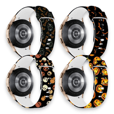 Infostyle Silikonski pašček "Halloween" za Samsung Galaxy Watch 5/4 (40 / 44 mm)/ 3 (41mm)/Active 2 (40/44mm)