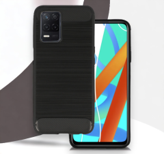 Infostyle Ovitek "Carbon lite" za Realme 8 5G - Črna