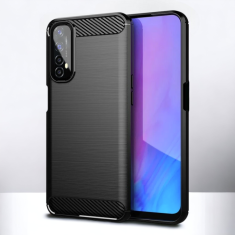 Infostyle Silikonski ovitek "carbon" za Realme 7 4G - Črna