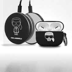 Karl Lagerfeld Komplet Karl Lagerfeld - ovitek za slušalke AirPods Pro in polnilna postaja (KLBPPBOAPK)