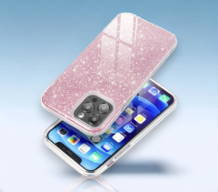 Infostyle Silikonski ovitek "Shining" za iPhone 14 Pro Max - Roza