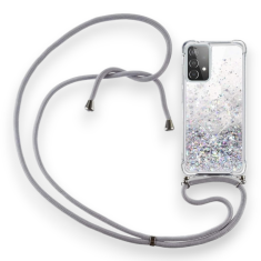 Infostyle Silikonski ovitek z vrvico "CaseLover Glitter" za Samsung Galaxy A13 4G