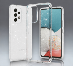 Infostyle Silikonski ovitek "crystal glitter" za Samsung Galaxy A23 4G/5G - Prozoren