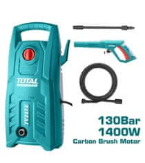 Total Visokotlačni čistilec 1400W/130Bar(1900psi) (TGT11316)