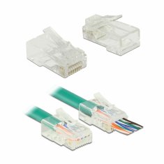 Delock RJ45 konektor CAT.5e UTP Crimp & Cut pak/20 86451