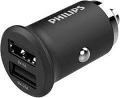 Philips 12/24 ADAPTER 2XUSB 12W ČRN