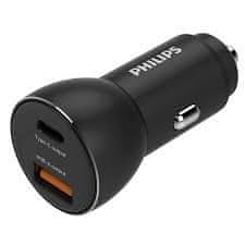 Philips 12/24 ADAPTER 2XUSB 12W ČRN