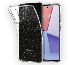 Infostyle Silikonski ovitek "Crystal Glitter" za Samsung Galaxy A54 5G - Srebrna