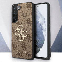 Guess Ovitek Guess "brown 3D" za Samsung Galaxy S23 (GUHCS23S4GMGBR)