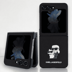 Karl Lagerfeld Ovitek Karl Lagerfeld "Metal Ikonik Karl & Chopuette" za Samsung Galaxy Z Flip 5 (KLHCZF5SAKCNPK)